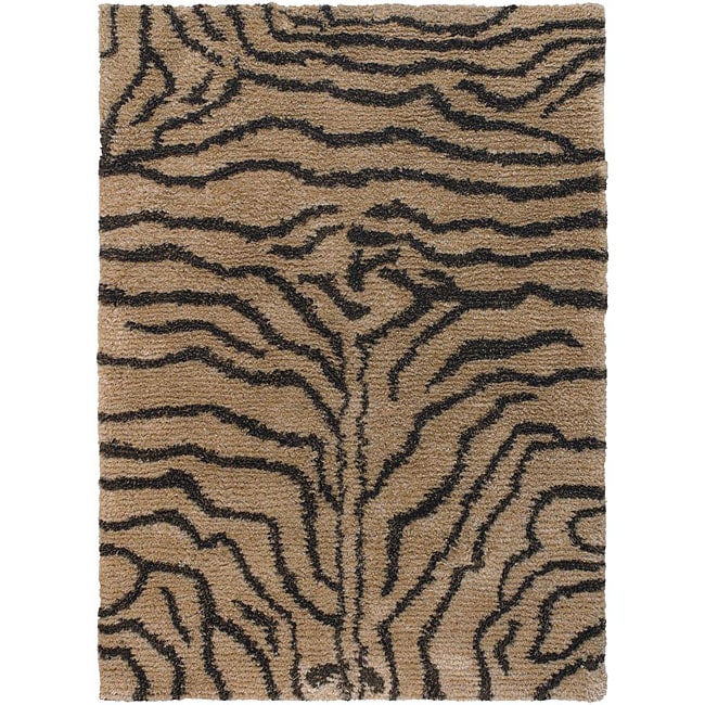 Hand woven Mandara New Zealand Wool Blend Rug (79 X 106)