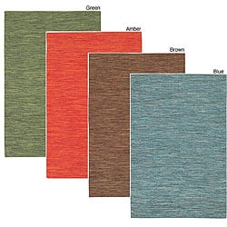 Artist's Loom Handmade Flatweave Casual Reversible Natural Eco-friendly Cotton Rug (7'9x10'6) - 7'9 x 10'6. Opens flyout.