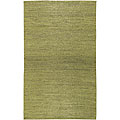 Hand-woven Green Natural Fiber Jute Braided Texture Priam Area Rug (5' x 8')