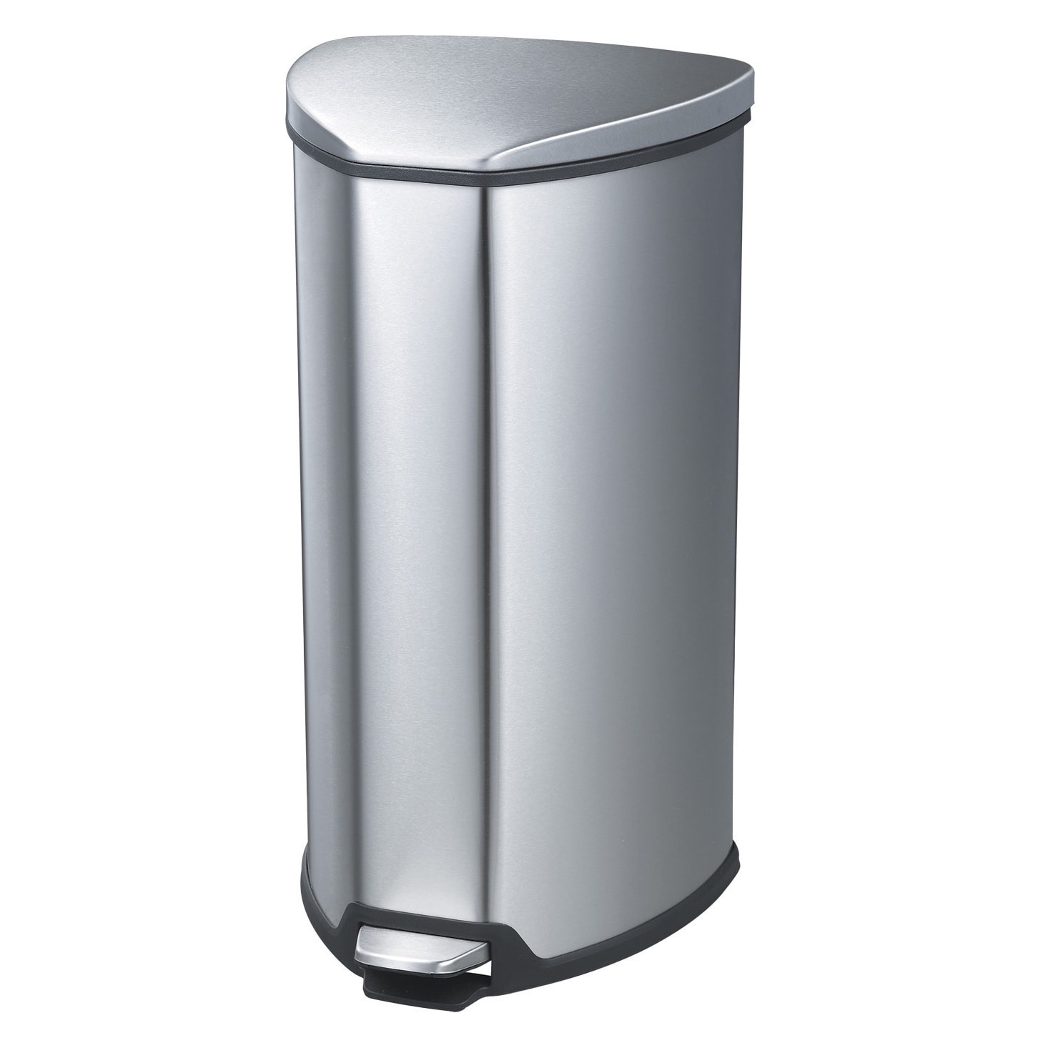 Safco Safco 10 gallon Step on Stainless Trash Can Silver Size 10 14 Gallons