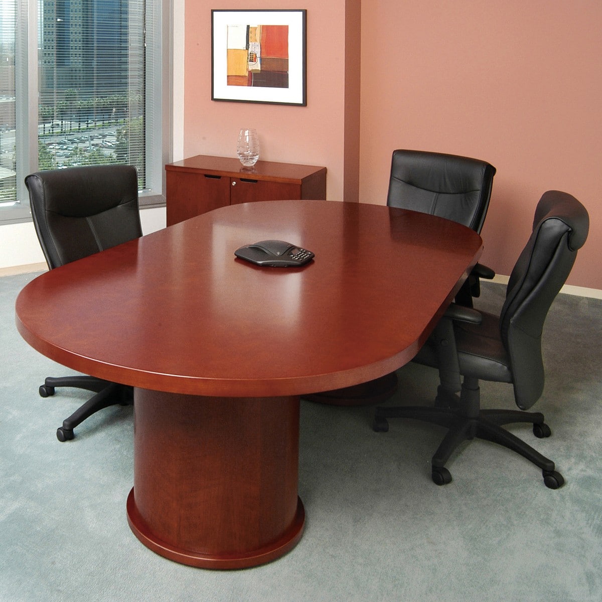 Shop Mayline Mira 10 Foot Oval Conference Table With Column Base