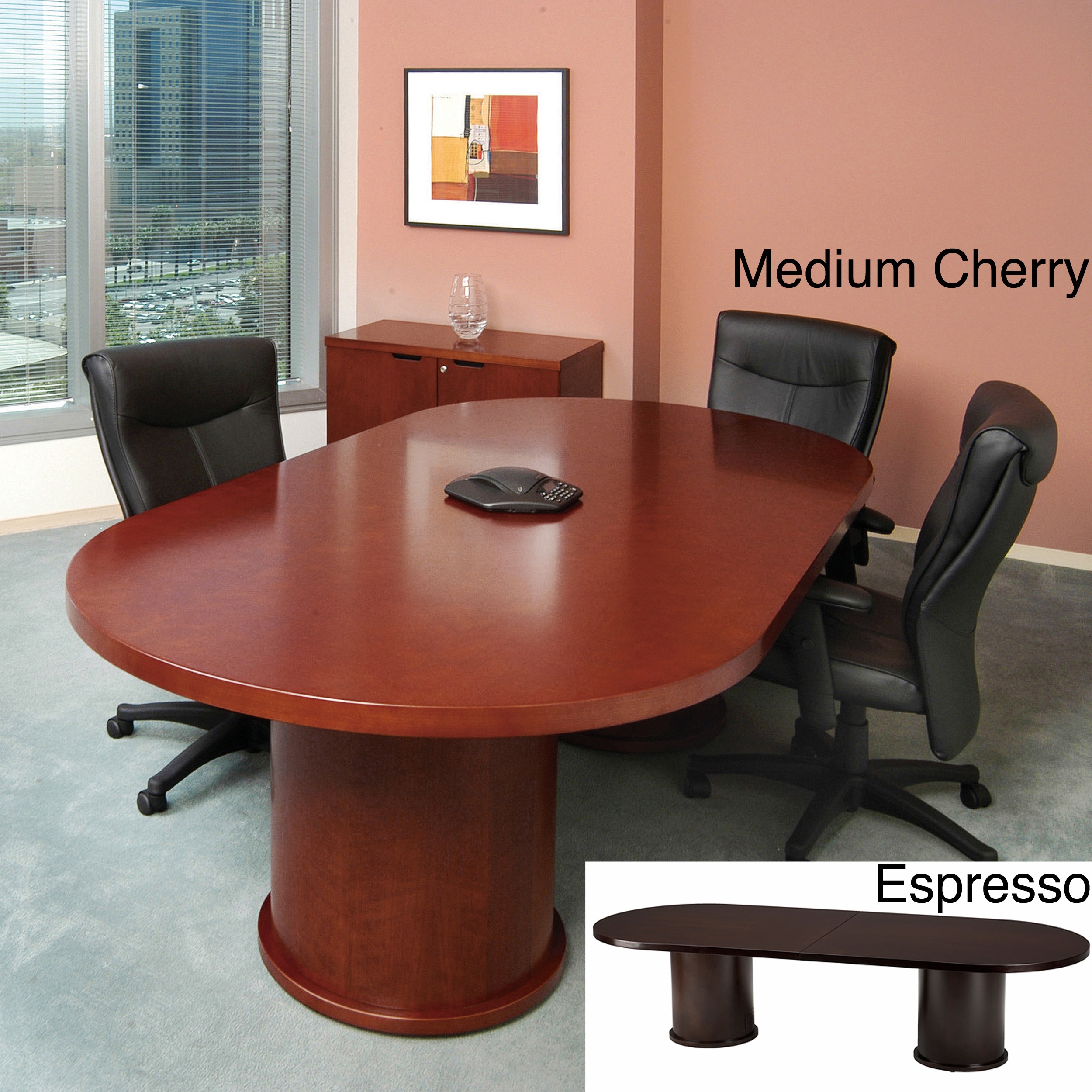 Shop Mayline Mira 10 Foot Oval Conference Table With Column Base