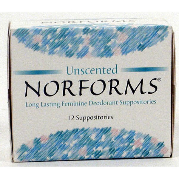 Norforms 12pack Feminine Deodorant Suppositories (Set of 4) Free