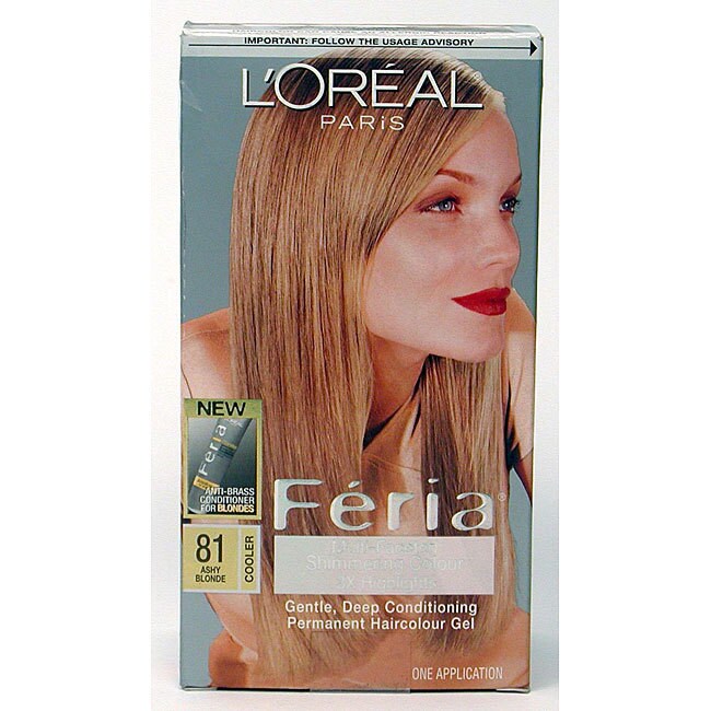 Shop L Oreal Feria 81 Cool Blonde Hair Color Pack Of 3 Free