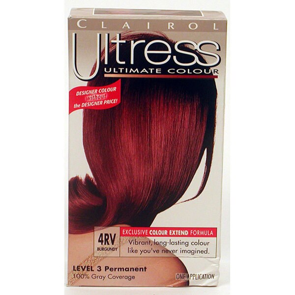 Shop Clairol Ultress 4rv Burgundy Hair Color Pack Of 4 Free