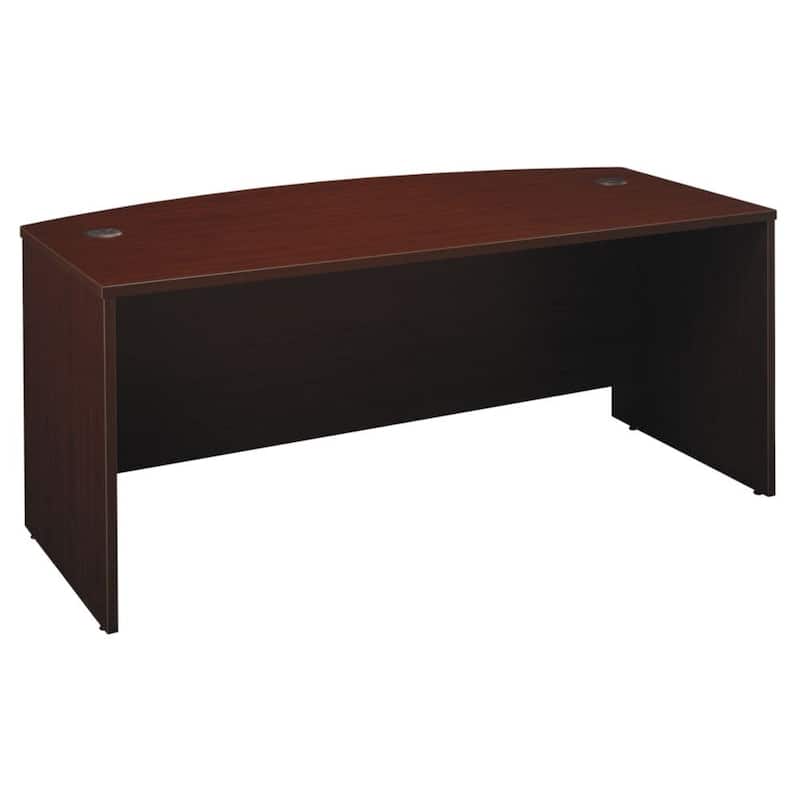 Series C Bow-front Desk - Mahogany