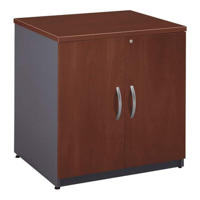 Series C 30-inch Storage Cabinet - 29"w x 23"d x 30"h - Cherry Finish - Mocha Cherry