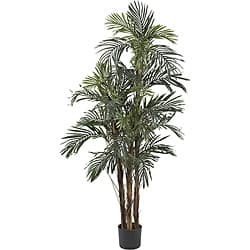 slide 2 of 3, Nearly Natural 5-foot Robellini Palm Silk Tree