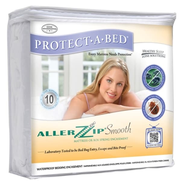 AllerZip Smooth Twin-size Bedbug-proof Mattress Protector ...