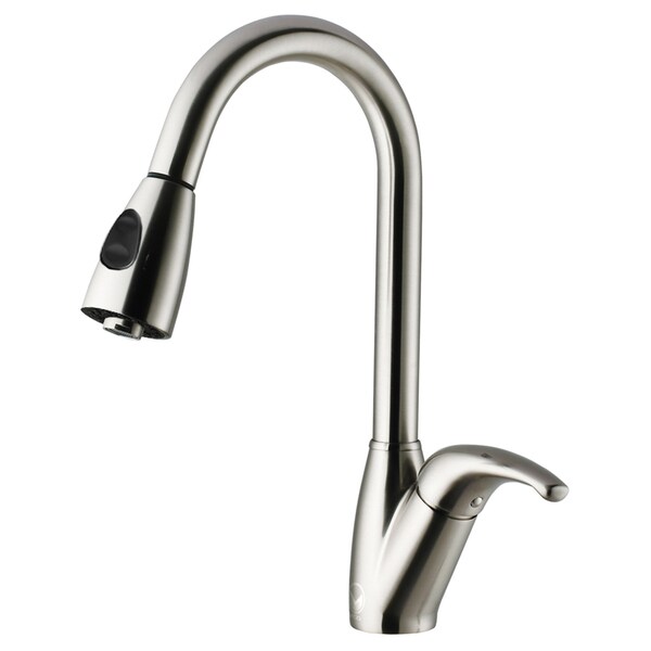 VIGO Dual Spray Control Stainless Steel PullOut Spray Kitchen Faucet Free Shipping Today