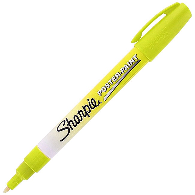 Sharpie Fine Point Fluorescent Yellow Paint Markers (pack Of 12)