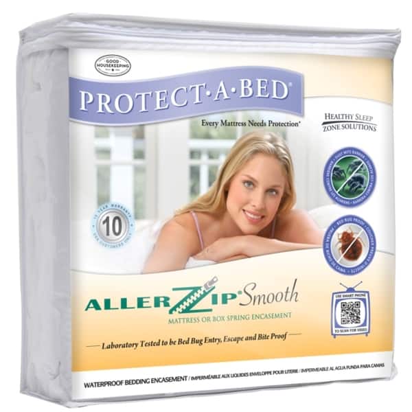 AllerZip Smooth Kingsize Bedbugproof Mattress Protector Overstock