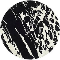 Safavieh Handmade Soho Burst Black New Zealand Wool Rug 8 X Safavieh Handmade Soho Deco Black White New Zealand Wool Rug 8 X