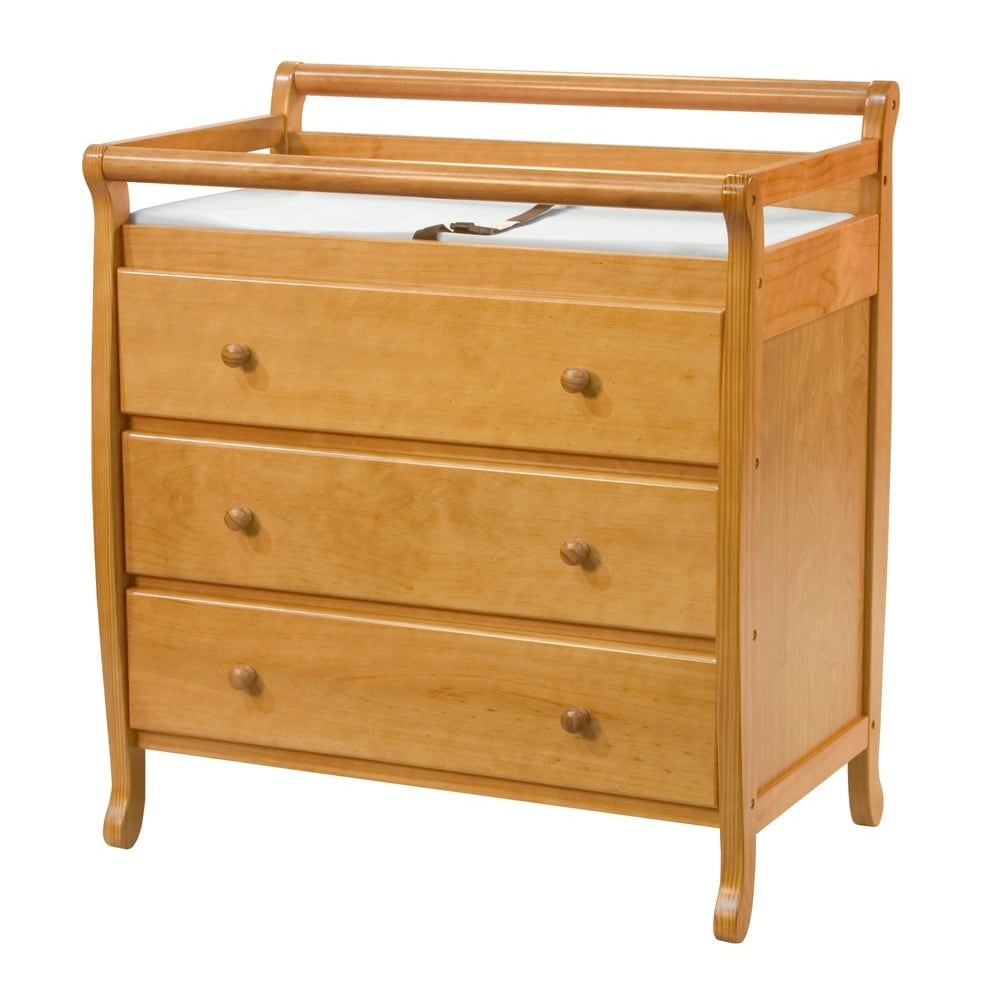 Shop Davinci Emily 3 Drawer Changing Table In Oak Free Shipping