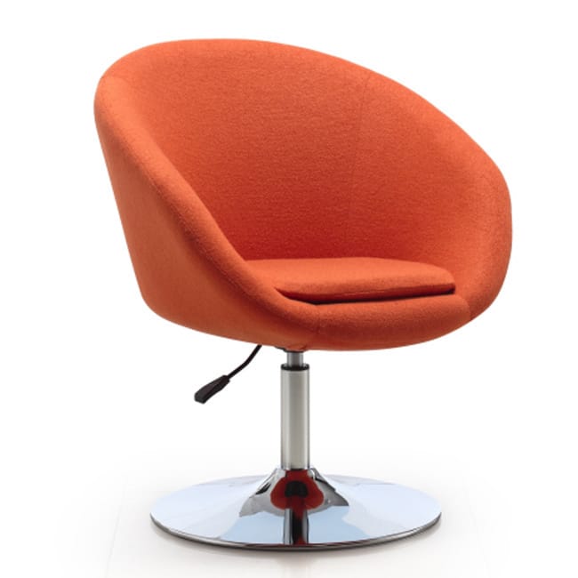 Carson Carrington Folde Barrel Adjustable Swivel Leisure Chair - Orange