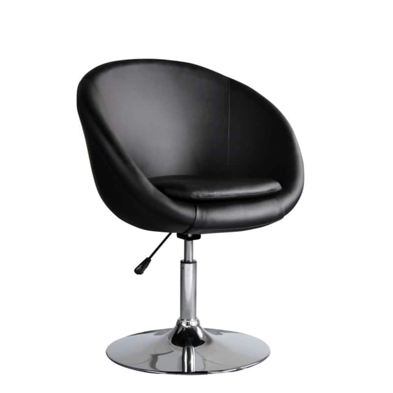 Carson Carrington Folde Barrel Adjustable Swivel Leisure Chair - Black
