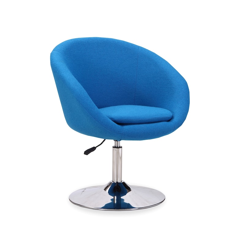 Carson Carrington Folde Barrel Adjustable Swivel Leisure Chair - Blue