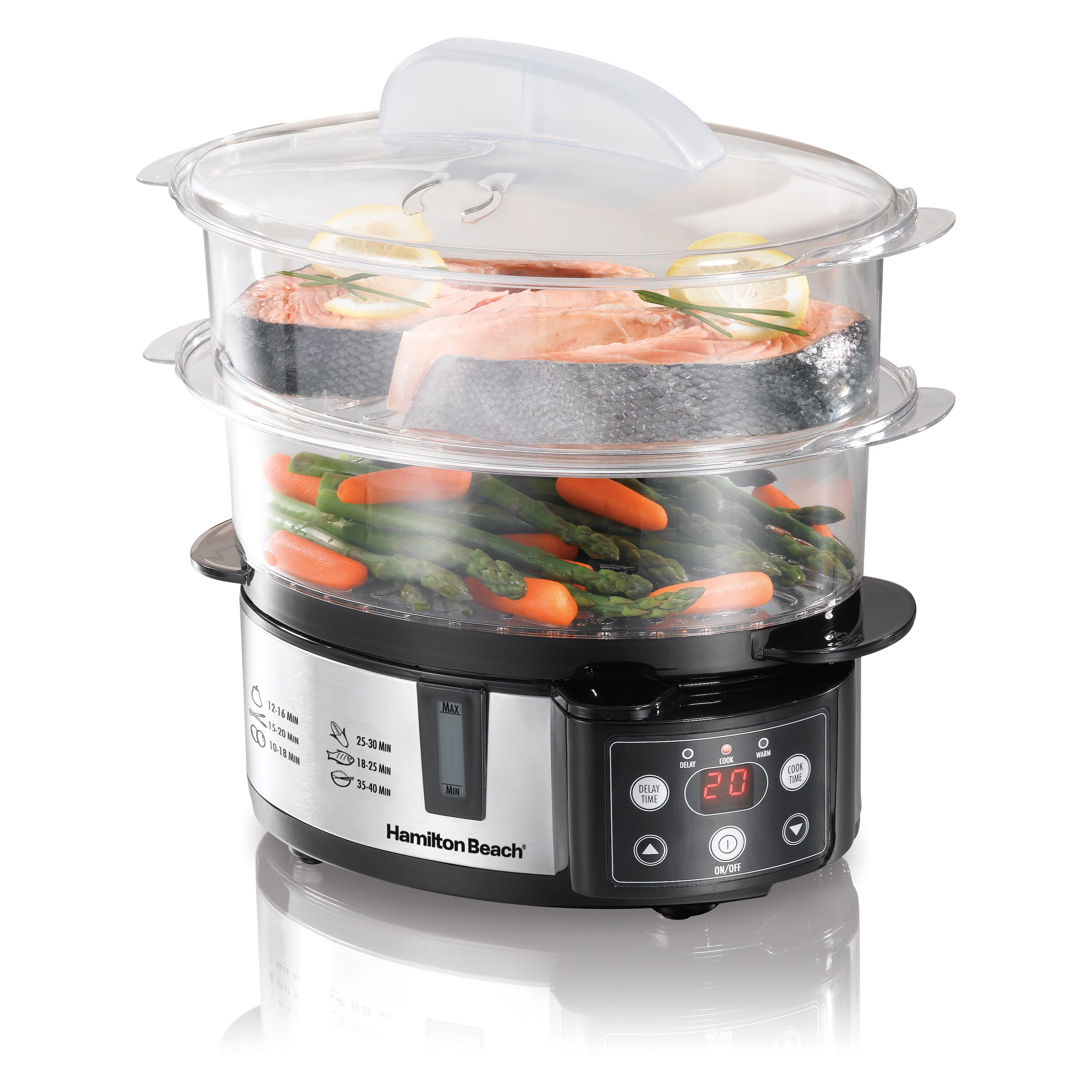 Hamilton Beach® Two-Tier Digital Food Steamer and Rice Cooker