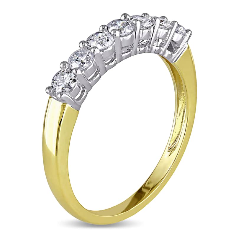 Miadora 14k Gold 1/2ct TDW Round Diamond Wedding Ring (G-H, I1-I2)