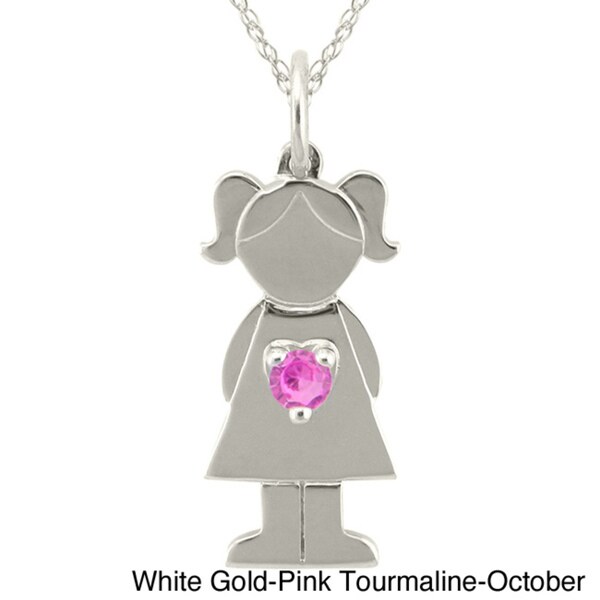 little girls birthstone necklaces