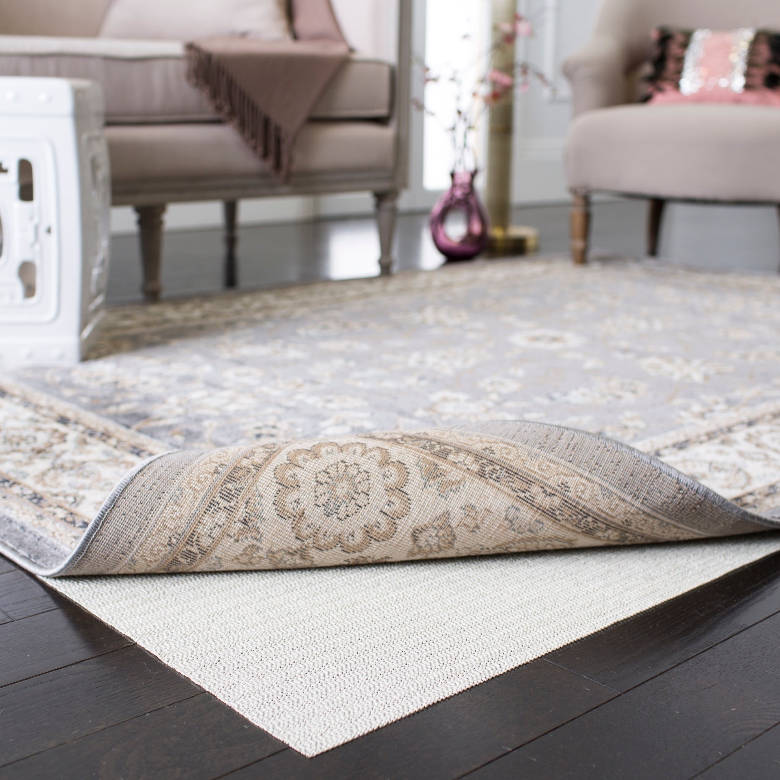 Grip-It Ultra Natural Low-Profile Non-Slip Rug Pad for Area Rugs and Runner  Rugs, Rug Gripper for Hardwood Floors 2' x 4