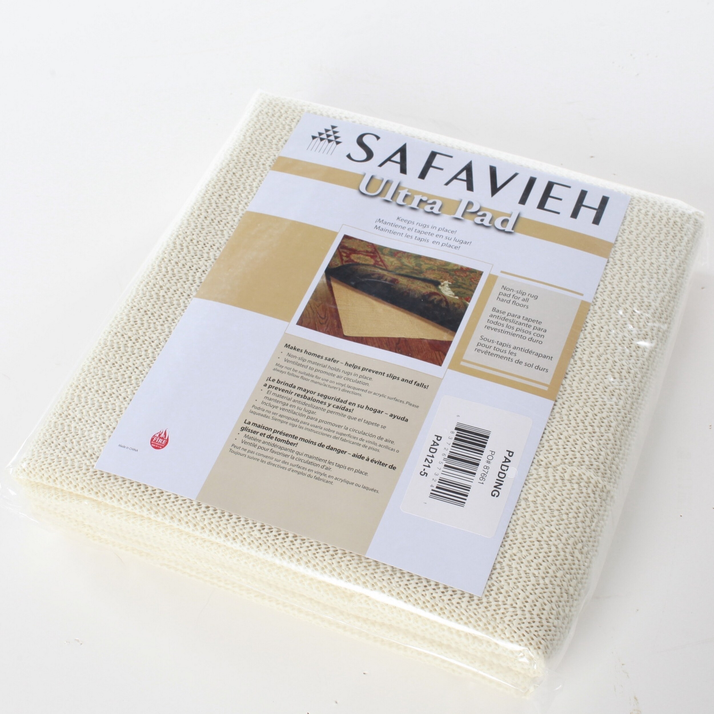 SAFAVIEH Flat Non-slip Rug Pad - Off-White - On Sale - Bed Bath