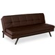 Abbyson Newport Faux Leather Futon Sleeper Sofa - Free Shipping Today ...