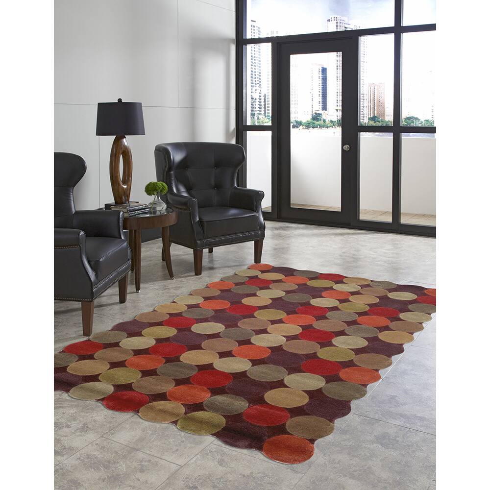 Liora Manne Circles Teak Rug (3'6 x 5'6) - 3'6 X 5'6