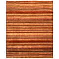 Handmade Wool Transitional Stripe Lori Toni Rug - 6' x 9'