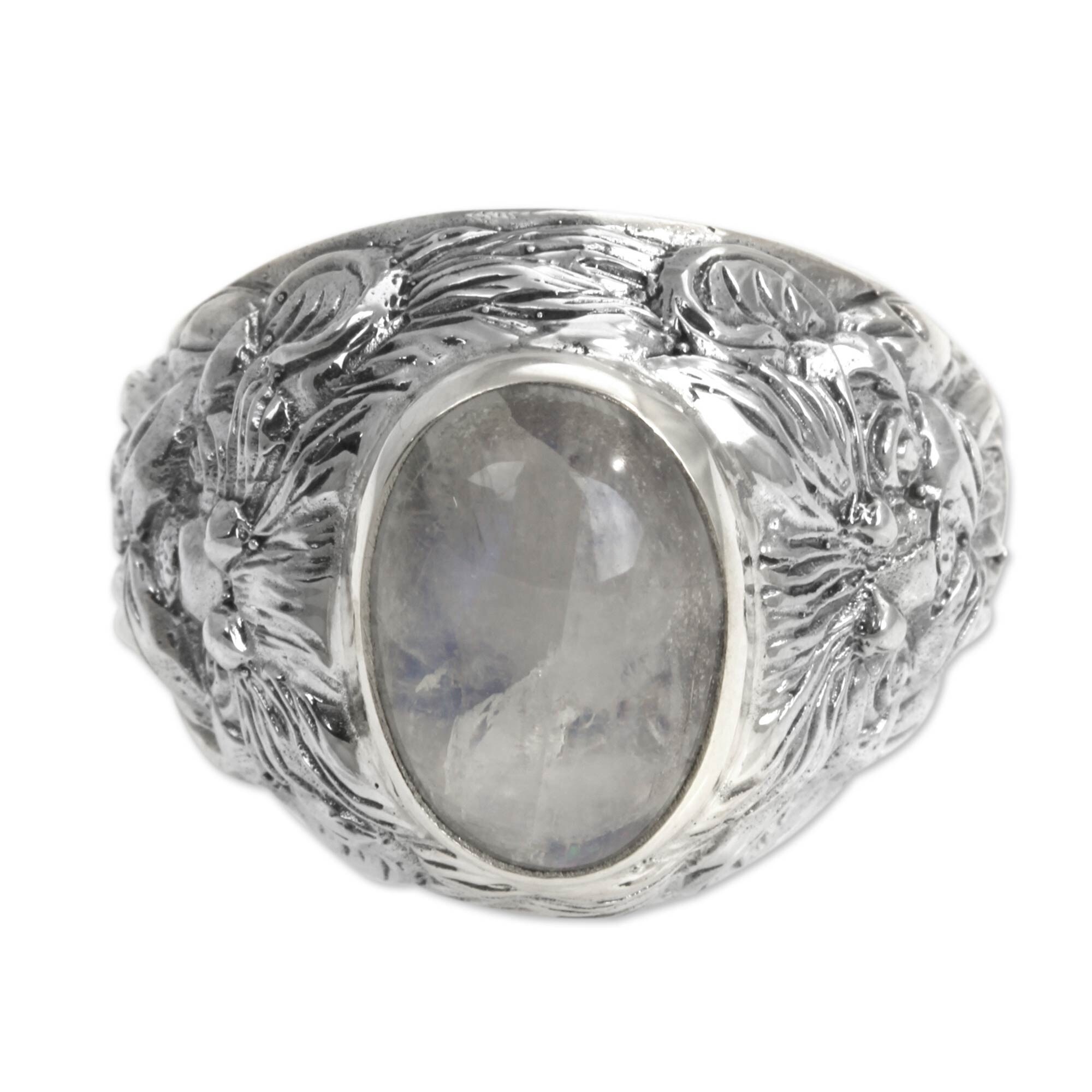 925 Cubic Zirconia White Silver Bracelet With Big Jade Stones And White Sapphires Elegant Birthday Gift