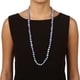 DaVonna Blue FW Baroque Pearl 36-inch Endless Necklace (10-11 mm)