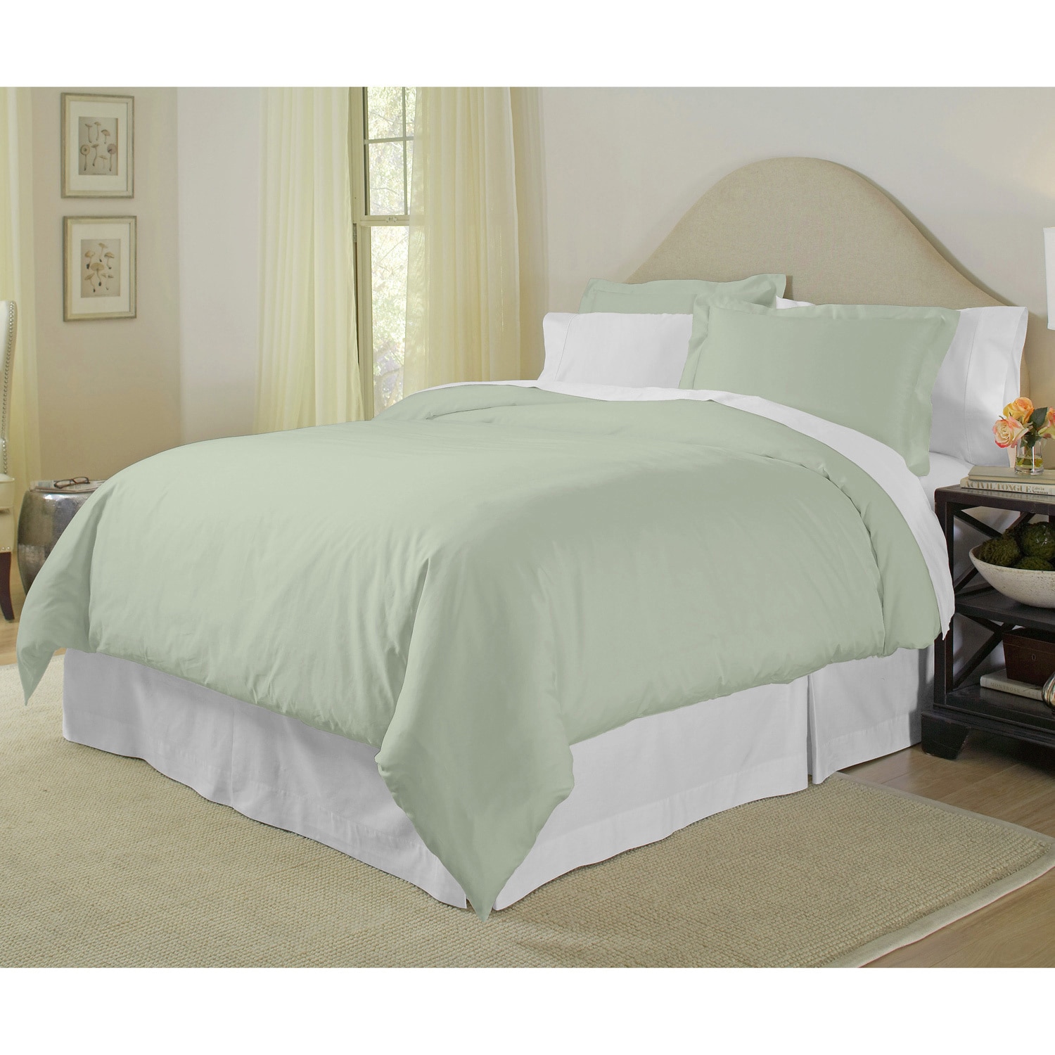 Shop Pointehaven Pima Cotton 400 Thread Count 3 Piece Duvet Cover