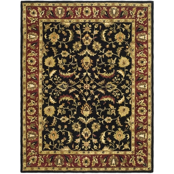 Safavieh Handmade Heritage Timeless Traditional Black/ Red Wool Rug - 8'3 x 11'