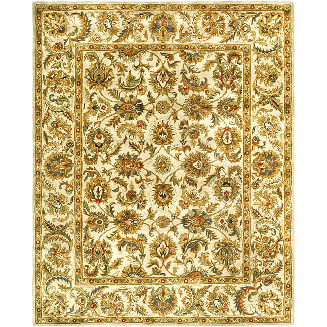 Safavieh Handmade Classic Ivory Wool Rug - 8'3 x 11'