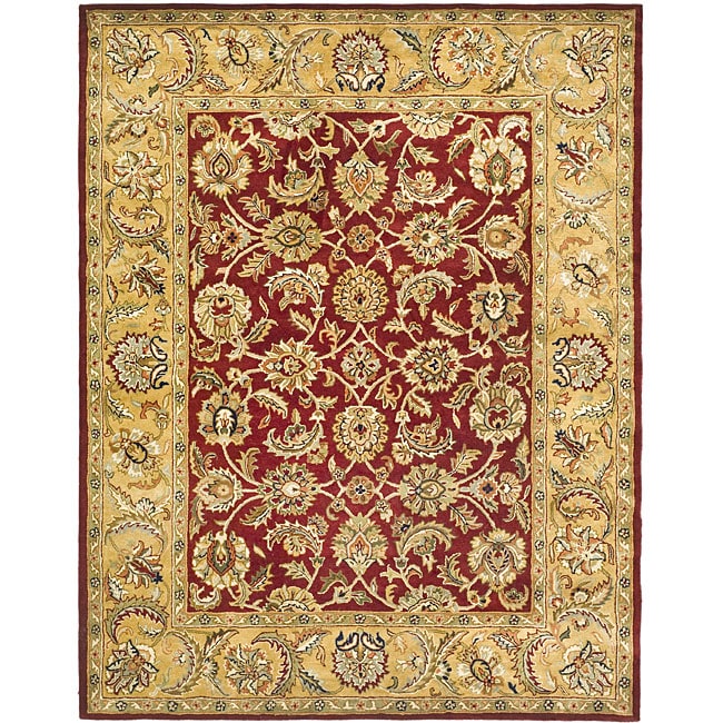 Safavieh Handmade Classic Red/ Gold Wool Rug - 8'3 x 11'