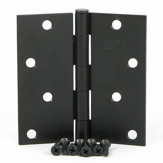 Stone Mill Oil Rubbed Bronze 4-inch Door Hinges