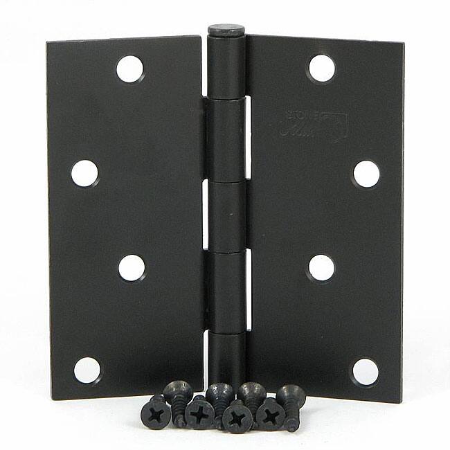 Stone Mill Oil Rubbed Bronze 4-inch Door Hinges