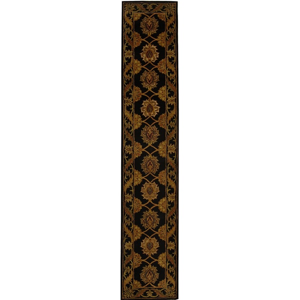 Safavieh Handmade Heritage Timeless Traditional Black Wool Runner (2'3 x 20')