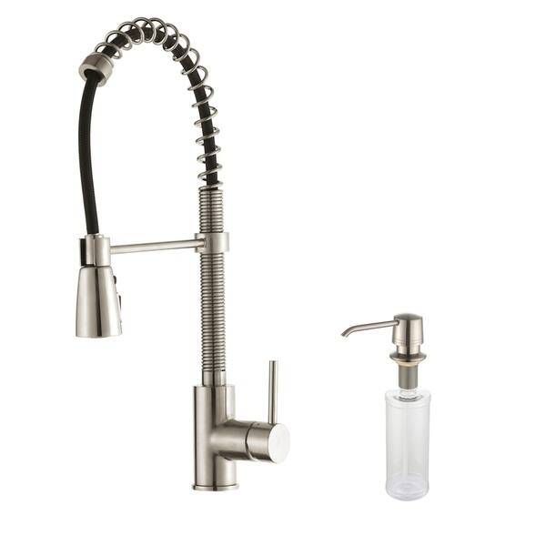 Shop Kraus Commercial Style Single Handle Kitchen Faucet With Pull