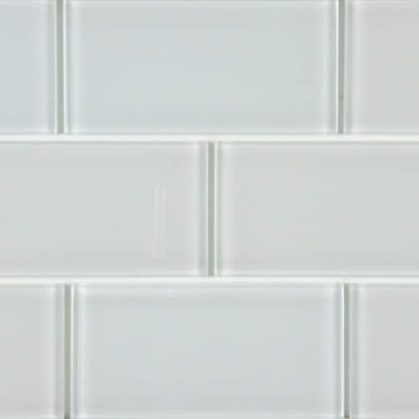 Somertile 3x6 Inch Reflections Subway Ice White Gl Wall Somertile 3x6 Inch Reflections Subway Ice White Gl Wall