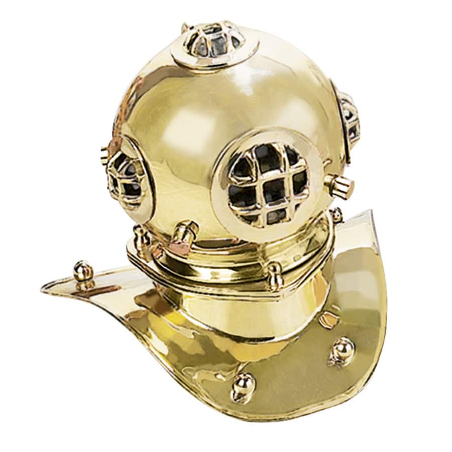 US Navy Mark V 8-inch Brass Diving Helmet Replica