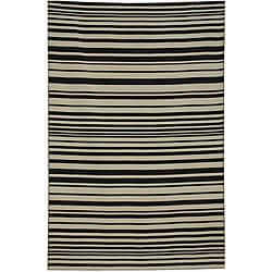 slide 2 of 3, Hand-woven Arrah-109 Dhurry Wool Rug (8' x 10')