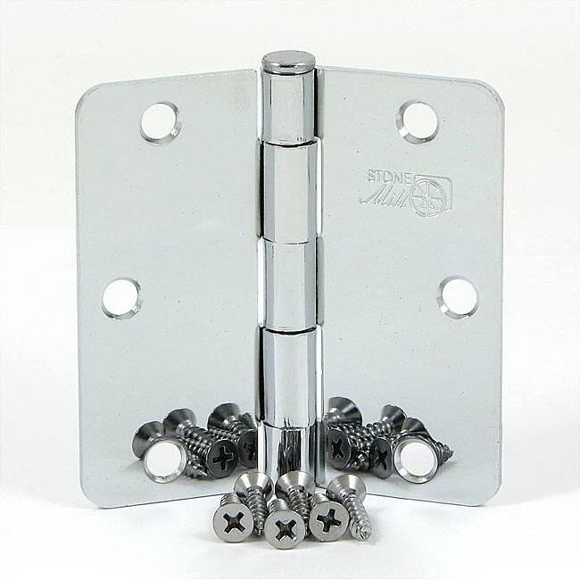 Stone Mill 3.5-inch Polished Chrome Door Hinge