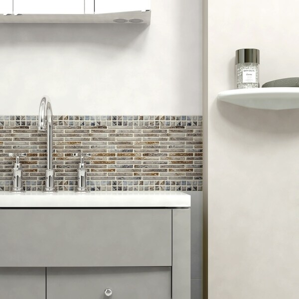Shop Somertile 10 75x12 75 Inch Samoan Brick Noce Slate Porcelain