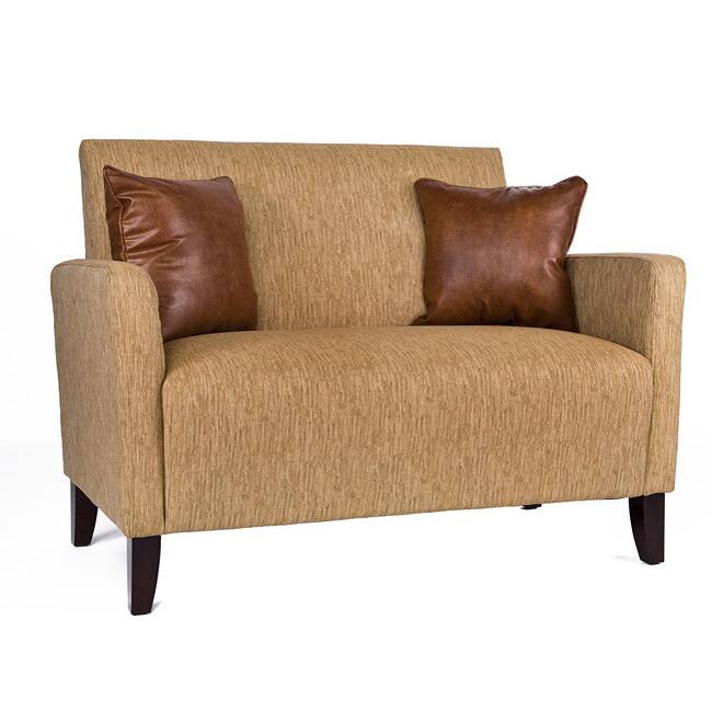 Handy Living Sutton Loveseat Natural Khaki Tan