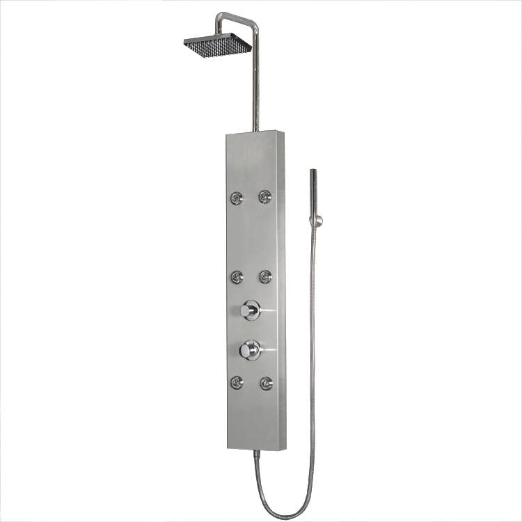 Ariel A301 Stainless Steel Shower Panel with Thermostatic Faucet