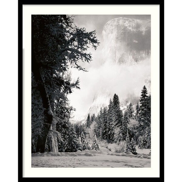 Ansel Adams 'El Capitan' Framed Matted Art Print - Overstock - 4566889