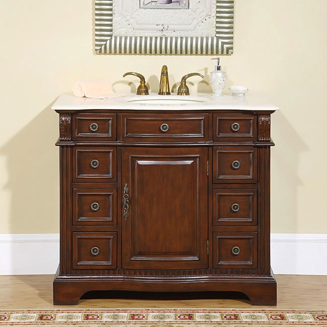 Silkroad Exclusive Hanford Single Sink Bathroom Vanity