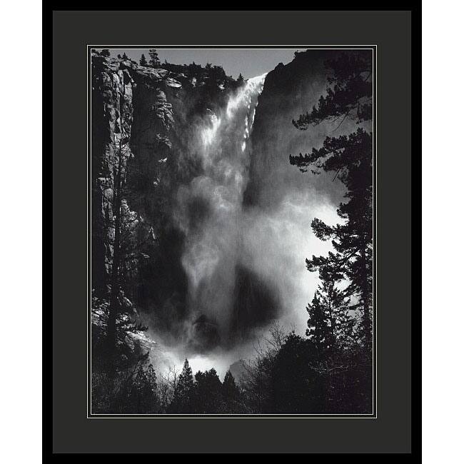 Ansel Adams 'Bridal Veil Falls' Framed Art Print
