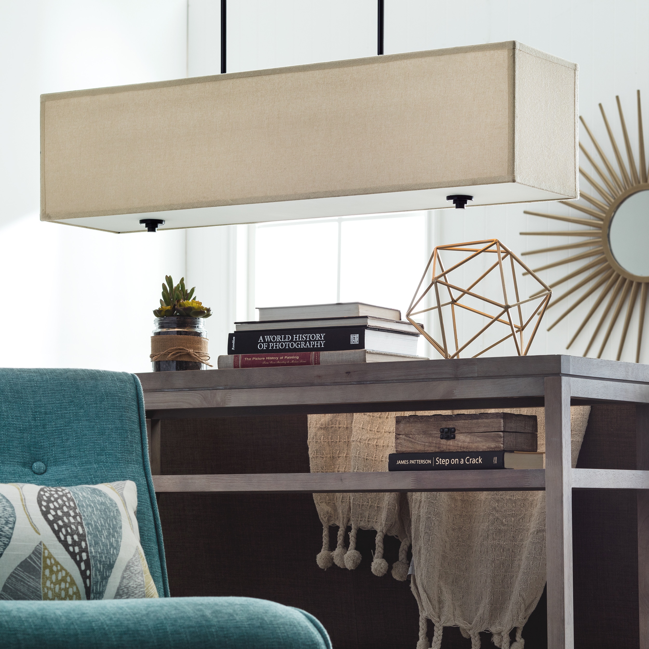 New Ventura 3-light Rectangular Chandelier - Chandeliers For Bedrooms by Overstock.com